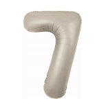 Цифра 7 Slim (40''/102см) Кремовый 1 шт._1