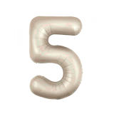 Цифра 5 Slim (40''/102см) Кремовый 1 шт._1