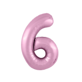 Цифра 6 Slim (40''/102см) Фламинго 1 шт._1