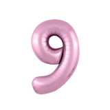 Цифра 9 Slim (40''/102см) Фламинго  1 шт._1