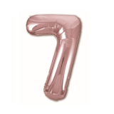 Цифра 7 Slim (40"/102см) Розовое Золото 1 шт._1