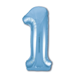 Цифра 1 Slim (40"/102см) Голубой 1 шт._1