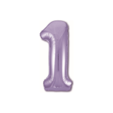 Цифра 1 Slim (40''/102см) Сиреневый  1 шт._1