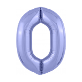 Цифра 0 Slim (40''/102см) Сиреневый 1 шт._1
