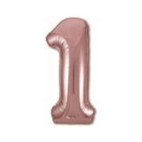Цифра 1 Slim (40''/102см) Розовое Золото 1 шт._1