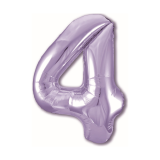 Цифра 4 Slim (40''/102см) Сиреневый 1 шт._1