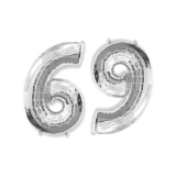 Цифра 6/9 (40"/102см) Серебро 1 шт._1