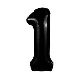 Цифра 1 Slim (40''/102см) Черный блеск 1 шт._1