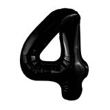 Цифра 4 Slim (40''/102см) Черный блеск, 1 шт._1