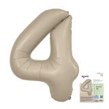 Цифра 4 Slim (40''/102см) Кремовый 1 шт._1