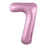 Цифра 7 Slim (40"/102см) Розовый 1 шт._1