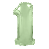 Цифра 1 (40''/102см) Мятный 1 шт._1