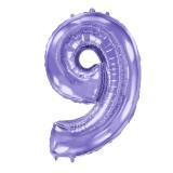 Цифра 9 (40"/102см) Сиреневый 1 шт._1