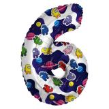 Цифра 6 (32''/81см) Космонавтики 1 шт._1