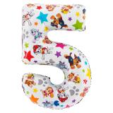 Цифра "5" (26"/66см) Щенячий Патруль 1шт._1