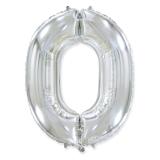 Цифра 0 (40"/102см) Серебро. 1 шт_1