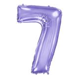 Цифра 7 (40"/102см) Сиреневый  1 шт._1
