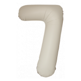 Цифра 7 Slim (34''/86 см) Кремовый латте 1 шт._1