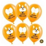 Счастливый корги (12"/30см) Оранжевый Пастель 50 шт._1