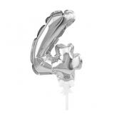 Мини-цифра 4 (7"/18см) Серебро 1 шт._1