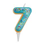 Свеча "7" Пончик (6см) 1 шт._1