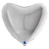Сердце (36''/91см) Серебро 1 шт. в уп._1