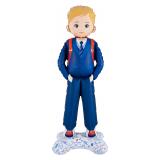Фигура 3D на подставке (73''/185 см) Школьник, Ученик Мальчик, Сатин, 1 шт_1
