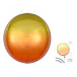 Сфера 3D (16"/41см) Омбре Желтый и Оранжевый 1 шт._1