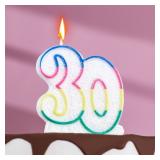 Свеча 30 Ободок цветной 1 шт._1