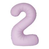 Цифра 2 Slim (34''/86см) Светло-розовый, Матовый, 1 шт. _1