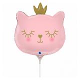 Мини-фигура (14"/25см) Котенок принцесса, Розовый, 1 шт._1