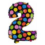 Мини-цифра "2" (16''/41см) Супер Яркий 1 шт._1