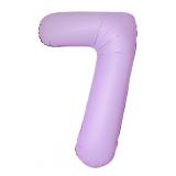 Цифра 7 Slim (34''/86 см) Лаванда, Матовый, 1 шт._1