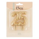 Свеча "Юбилейная 25" Золото 1 шт._1