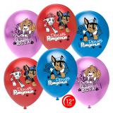 С Днем Рождения (12"/30см) Щенячий патруль, Ассорти 50 шт._1