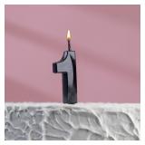 Свеча 1 Грань Черная (13см) 1 шт._1