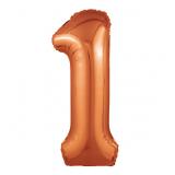 Цифра 1 Slim (40"/102см) Папайя, 1 шт._1
