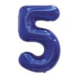 Цифра "5" Slim (32"/81см) Темно-синий 1 шт._1