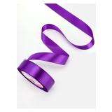 Лента Фиолетовая (2,5см*23м) атласная 1 шт._1