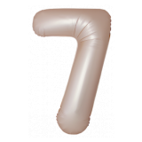 Цифра 7 Slim (34''/86 см) Звездное золото 1 шт._1