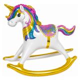 Фигура 3D (43''/109 см) Единорог Качалка, 1 шт_1