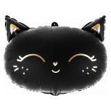 Фигура (19''/48см) Магический котенок, Черный, Голова 1 шт._1