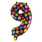 Мини-цифра "9" (16''/41см) Супер Яркий 1 шт._1