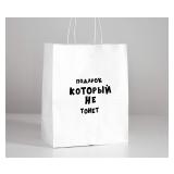 Пакет "Подарок который не тонет" (24*14*30см) подарочный 1 шт._1