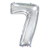 Цифра 7 (40"/102см) Серебро 1 шт. в уп._1