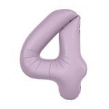 Цифра 4 Slim (40"/102см) Орхидея, 1 шт._1