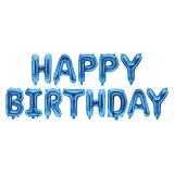 Мини-надпись (16''/41см) Happy Birthday, Синий 1шт._1
