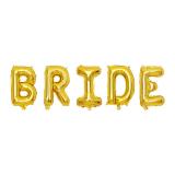 Набор шаров-букв (30"/76 см) Надпись BRIDE, Золото, 1 шт. _1