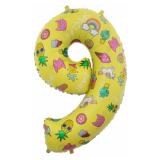 Цифра 9 (34"/86см) Веселые картинки 1 шт._1