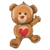 Мини-фигура (14"/36см) Медежонок с сердцем 1шт._1